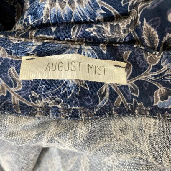 August Mist Floral Beach Open Front Cardigan Cover Up Kimono SZ XL Vacation Boho - Picture 2 of 7
